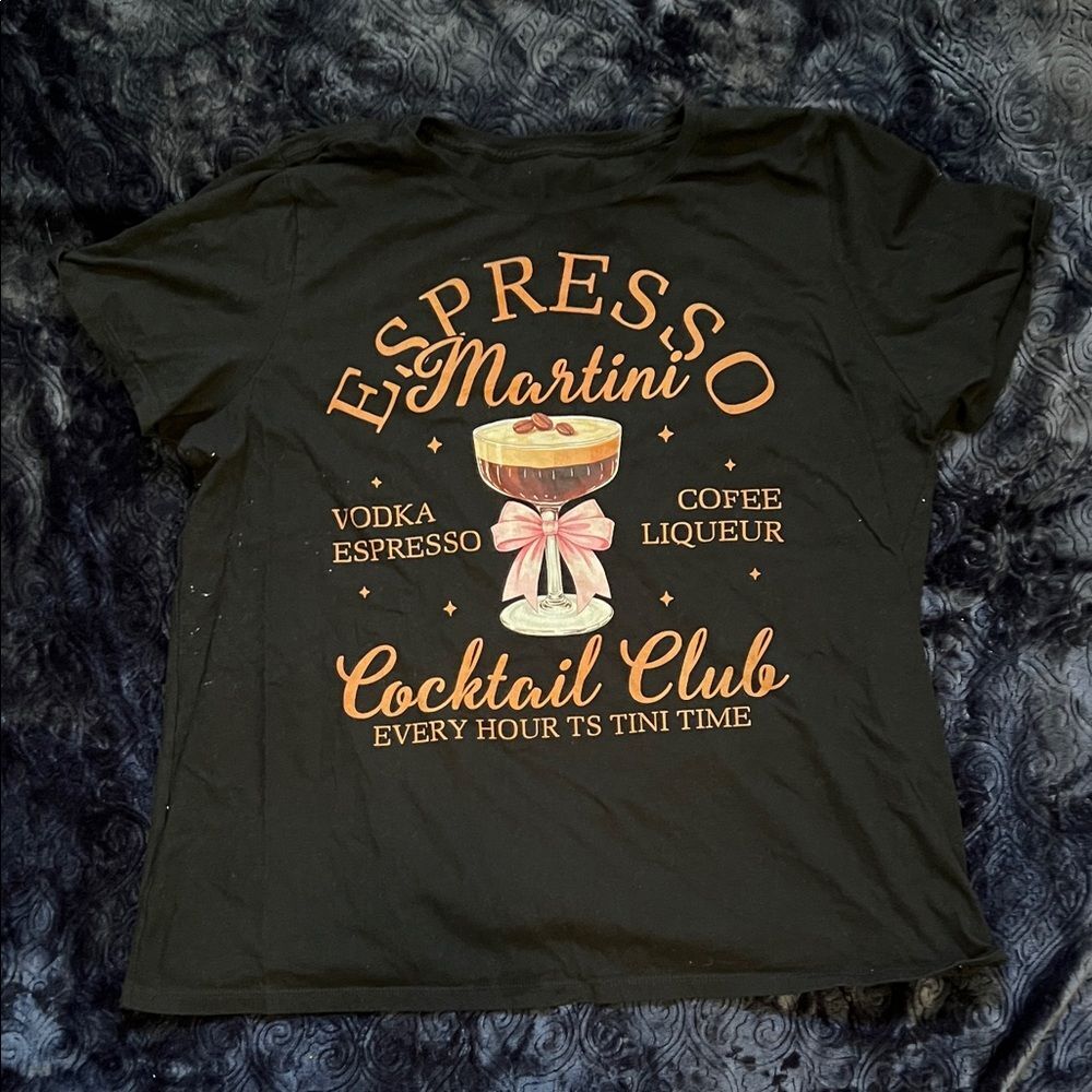 Espresso Martini Cocktail Club Graphic Tee (Women’s 2XL)